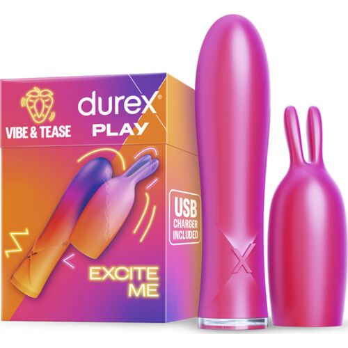 Rabbit vibrator DUREX TOYS Vibe & Tease med 7 innstillinger