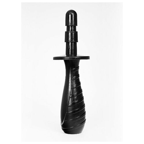 BDSM Anal Plug HUNG SYSTEM - PLUG BLACK med sterkt sugesystem