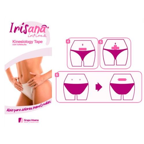 Selvheftende tape IRISCUP for menstruasjonssmerter