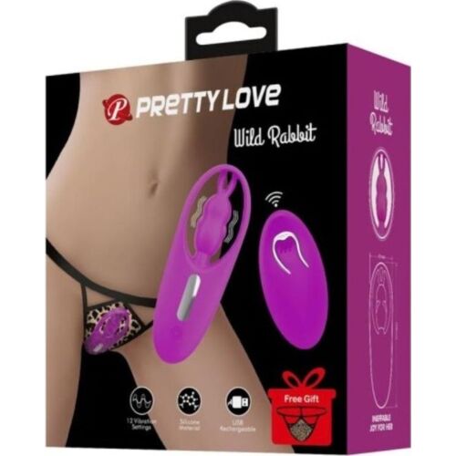 Stimulator PRETTY LOVE Wild Rabbit med fjernkontroll