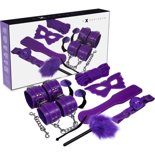 Bondage Set EXPERIENCE Purple Series med 8 deler