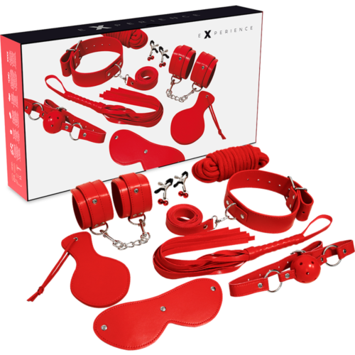 Bondage Set EXPERIENCE Red Series med 8 unike deler