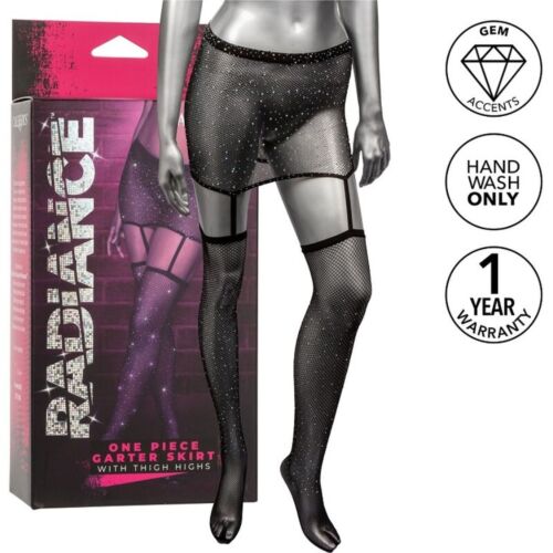 Strømpebukser CALEXOTICS Radiance Garter med mesh-design