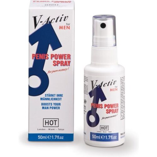 Stimulerende Spray HOT V-ACTIV PENIS POWER SPRAY