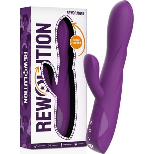 Vibrador Rewolution Reworabbit med fleksibel design