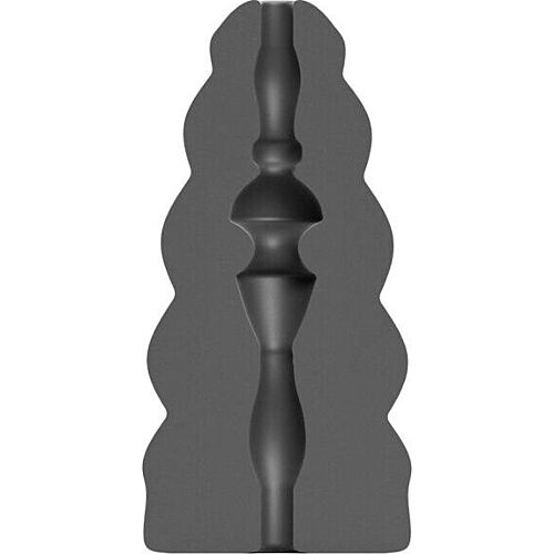 Masturbator ALL BLACK Flick med spiraldesign