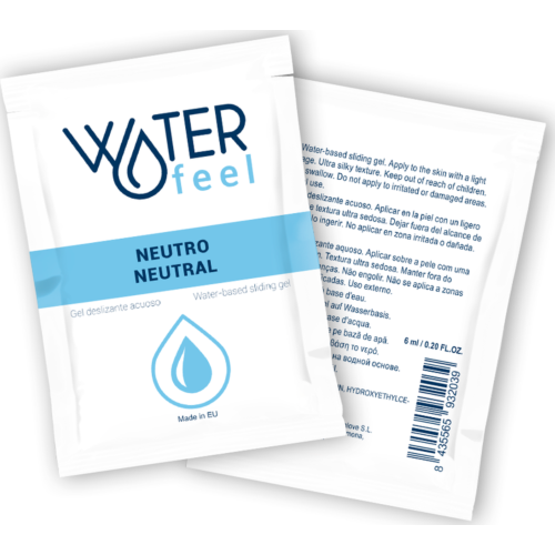 Gleitmiddel WATERFEEL - Neutralt vannbasert gel 6 ml