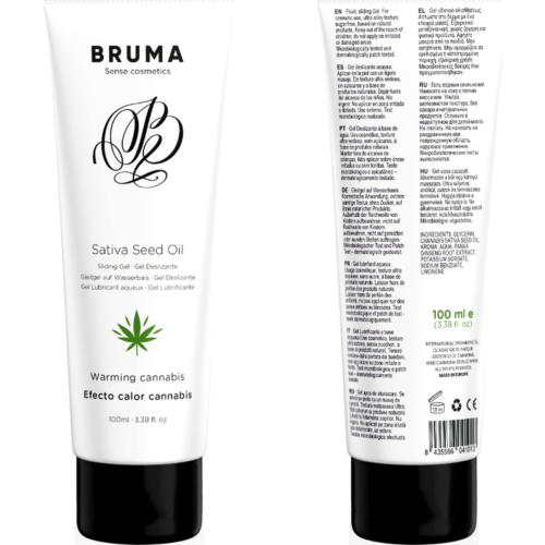 Lubrikant BRUMA Sativa Seed Oil med varmende effekt