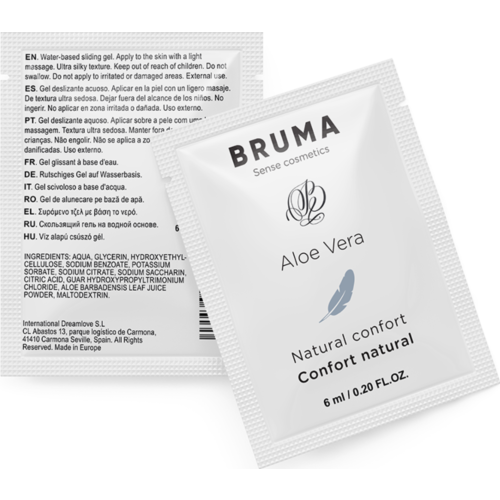 Glidemiddel BRUMA Aloe Vera 6 ML med naturlig komfort