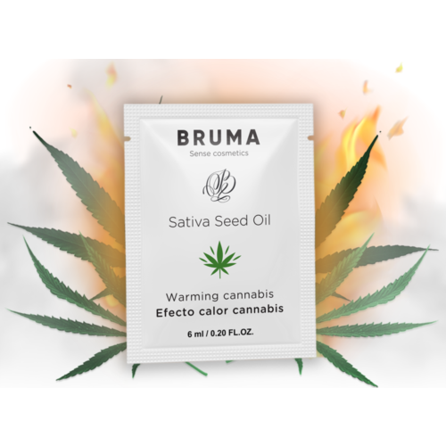 Gleidegel BRUMA Sativa Seed Oil med varmende effekt