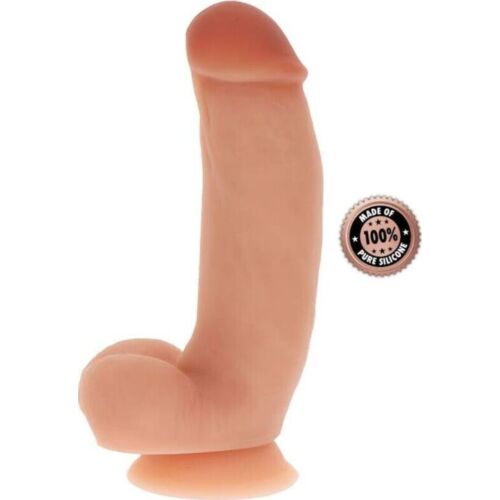 Dildo GET REAL 18 cm med baller