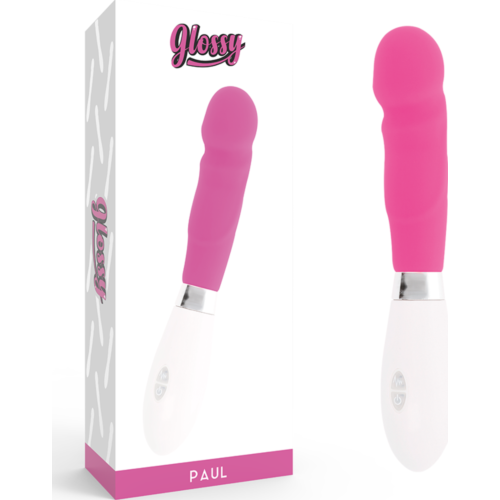 Vibrátor GLOSSY Paul med realistisk form og 10 moduser