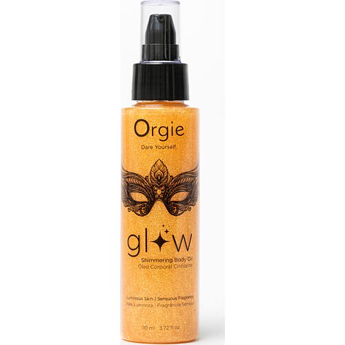 Kroppsolje Orgie GLOW med glitrende effekt
