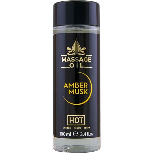Massasjeolje HOT Amber & Musk 100 ml med luksuriøs duft
