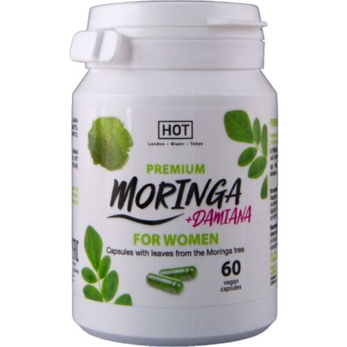Kapsler HOT Moringa for kvinner med naturlige ingredienser