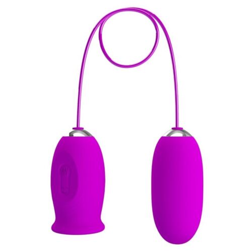 Vibrerende Egg Pretty Love Daisy med dobbelt stimulering