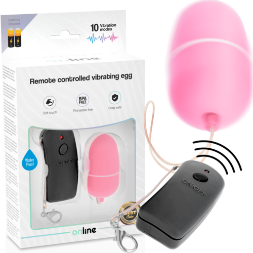 Huevo Vibrator Huevo ONLINE med fjernkontroll og 10 moduser