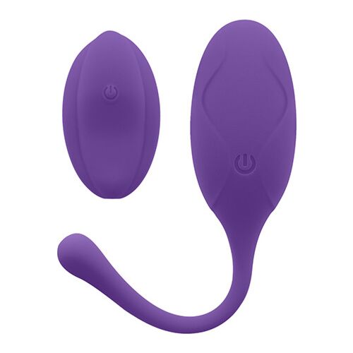 Egg Vibrator S Pleasures Velvet med 15 vibrasjonsmoduser