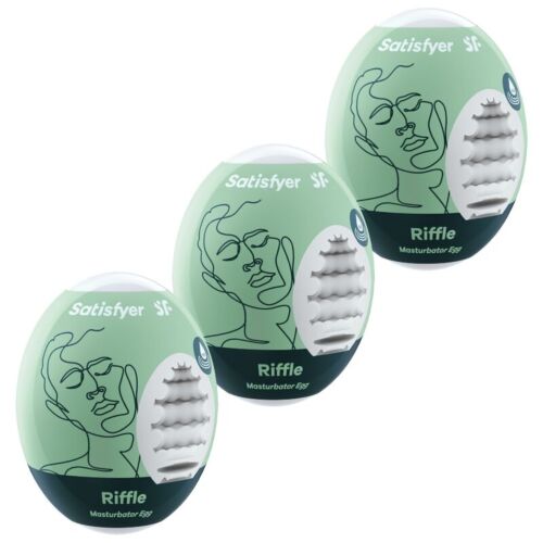 Masturbator Satisfyer Eggs Riffle med Hydro-Active materiale