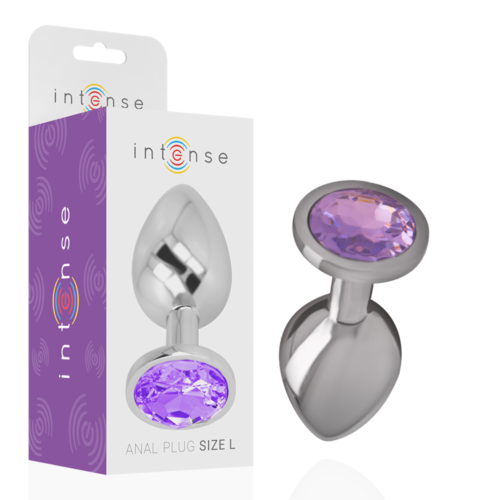 Anal Plugg INTENSE - Aluminium med diamant
