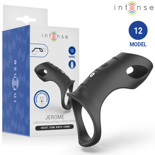 Vibrerende Ring INTENSE FOR HIM Modell 12 med Øvre Forlengelse