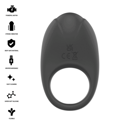 Vibrerende Ring INTENSE FOR HIM Merlotte med klitorisstimulator