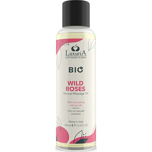 Massasjeolje INTIMATELINE LUXURIA BIO Wild Roses 100 ml