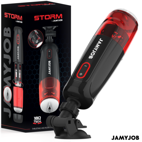 Masturbator JAMYJOB STORM med 10 rotasjons- og dyttemodi