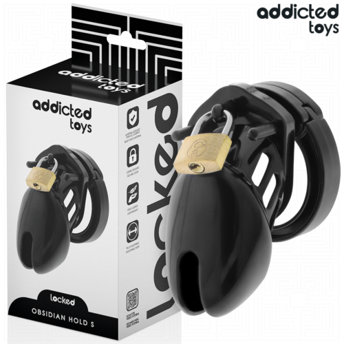 BDSM Penis Cage ADDICTED TOYS LOCKED - Obsidian Hold