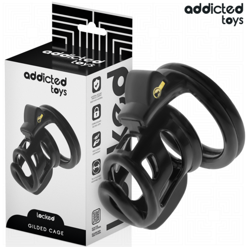Penisbur Addicted Toys Locked - Gilden Cage 8.5 cm