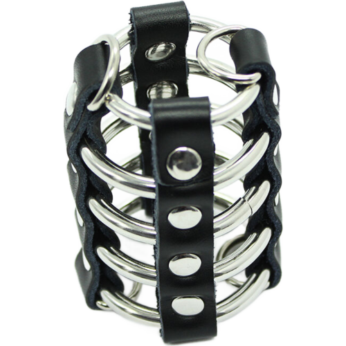 Fetish Penis Cage OHMAMA FETISH med metalringer