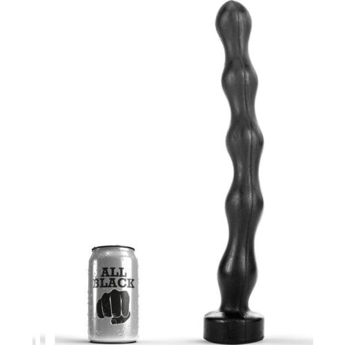 Analperler ALL BLACK 41,5 CM med variert stimulering