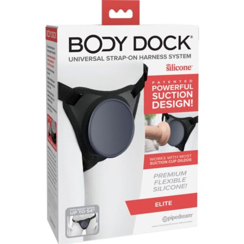 Arnés PIPEDREAMS Body Dock Elite med sugekopper