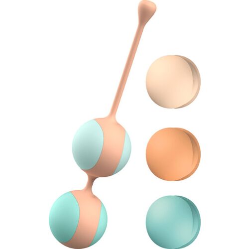 Vibrator Liebe Kewos Peach/Mint med 15 moduser