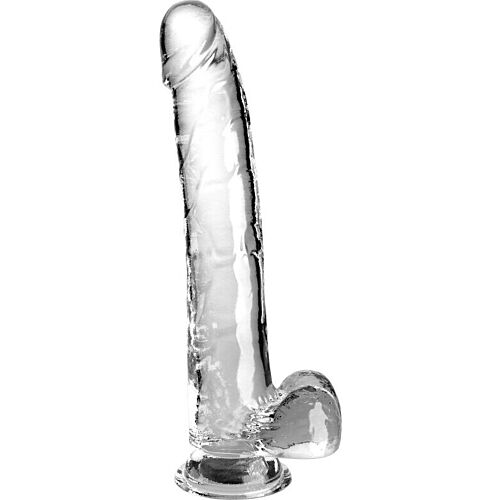 Dildo KING COCK 24.8 cm med testikler