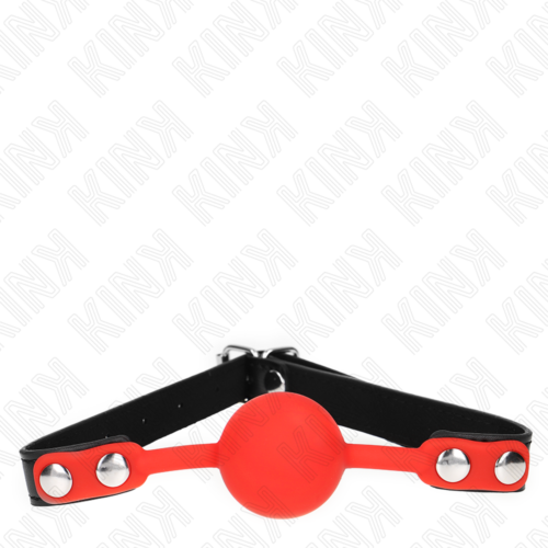 Gag KINK COLLAR & GAG Rød Silikonball 4 cm