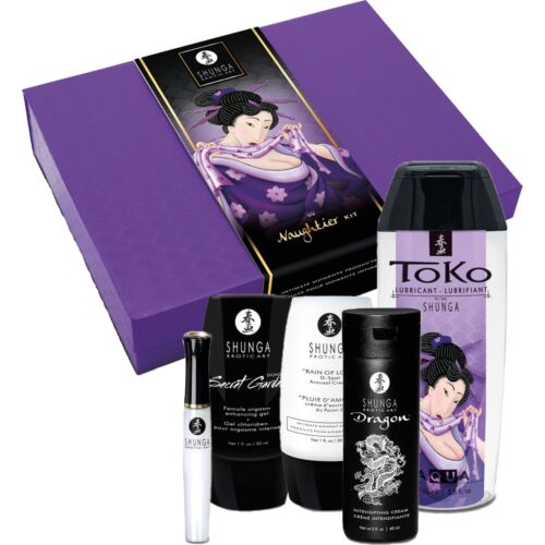 Shunga Naughtier Kit med 5 produkter for varierte opplevelser