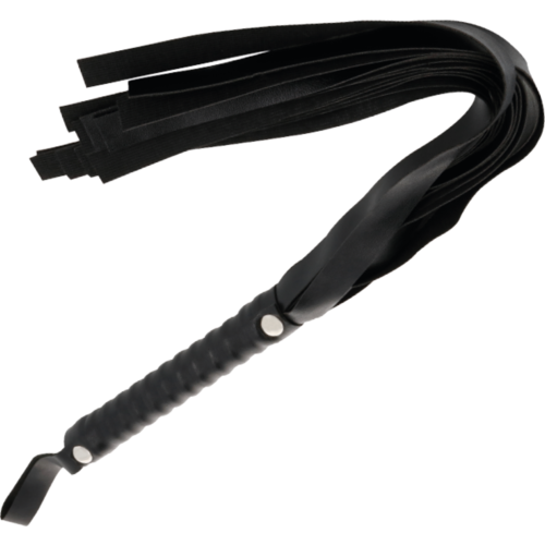 BDSM Peitsje DARKNESS BLACK BONDAGE WHIP 51 CM