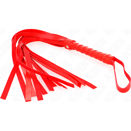 BDSM pisk KINK SIMPLE RED WHIP 45 CM