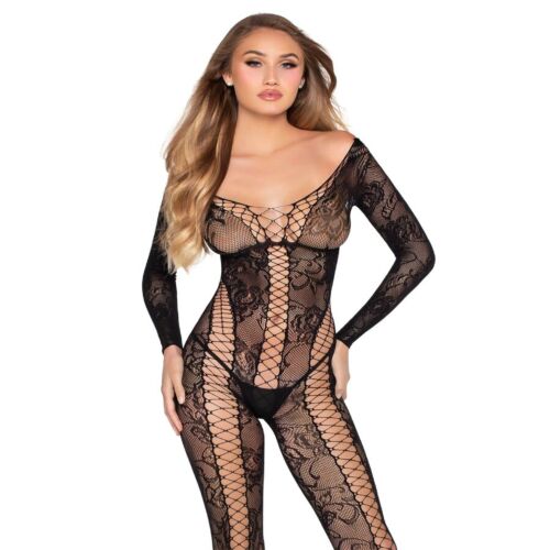 Bodystocking Leg Avenue 89369 med blonder