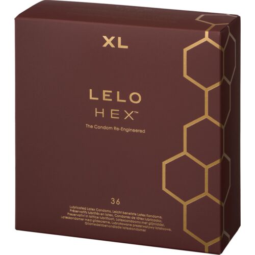 Kondom Lelo Hex Respect 36 Pakke med nettstruktur
