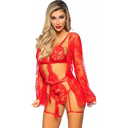 Sexy undertøysett Leg Avenue 86123 med kimono