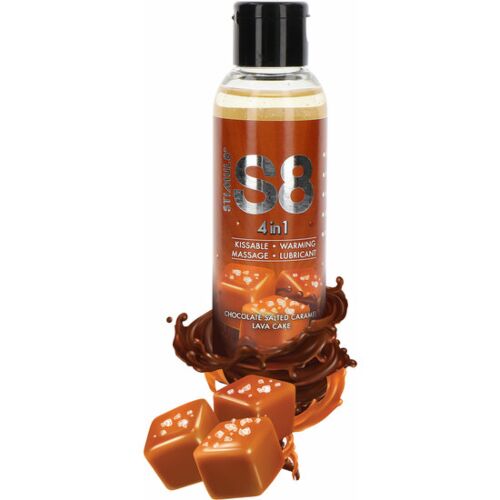 Lubrikant STIMUL8 S8 4 IN 1 med sjokolade og salt karamell