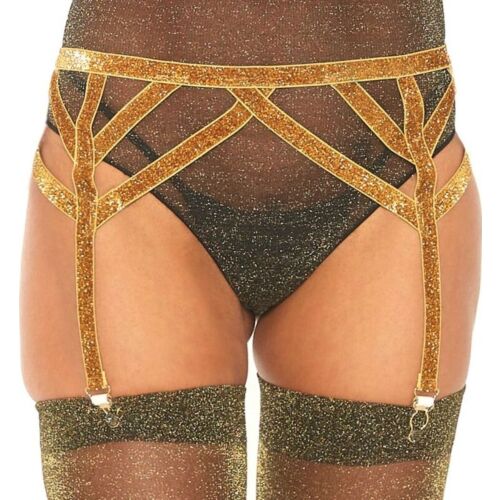 Liguero Liguero Lurex Plateado med elastisk design