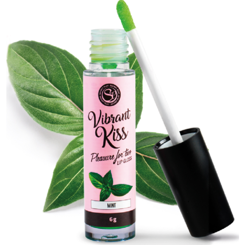 Leppeglans SECRETPLAY - LIP GLOSS VIBRANT KISS MINT med vibrasjoner