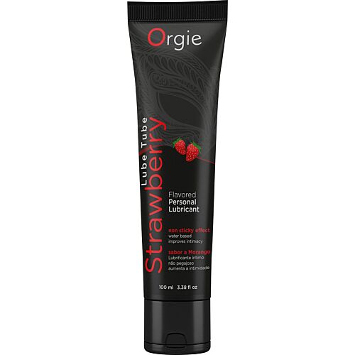 Glidemiddel Orgie Lube Tube Strawberry med jordbærsmak