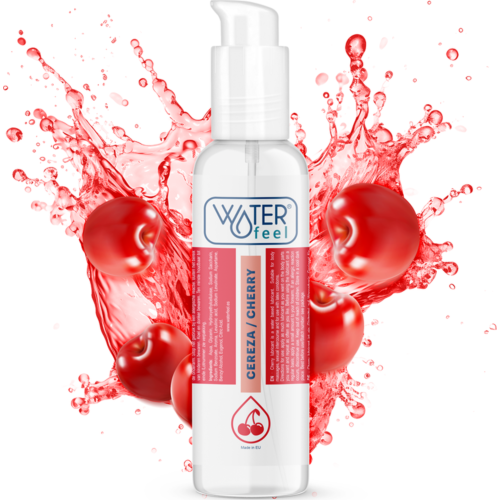 Lubricant Waterfeel Cherry 175 ml med smaksatt opplevelse