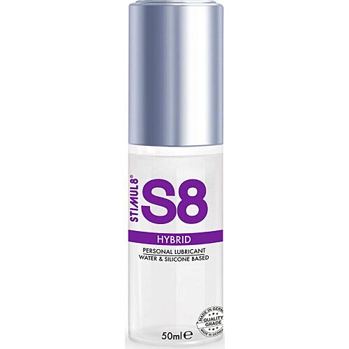 Gleitmiddel STIMUL8 S8 HYBRID 50 ML - Silkeaktig og naturlig