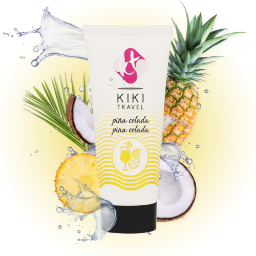 Lubrikant KIKÍ TRAVEL Pina Colada 50 ml med fuktighetsgivende effekt