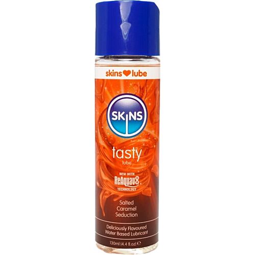 Vannbasert Glidemiddel SKINS TASTY SALTED CARAMEL 130 ML